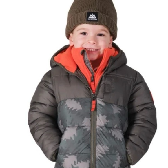 Mountain Warehouse Kids' Camo Puffer Jacket - Picture 1 of 7